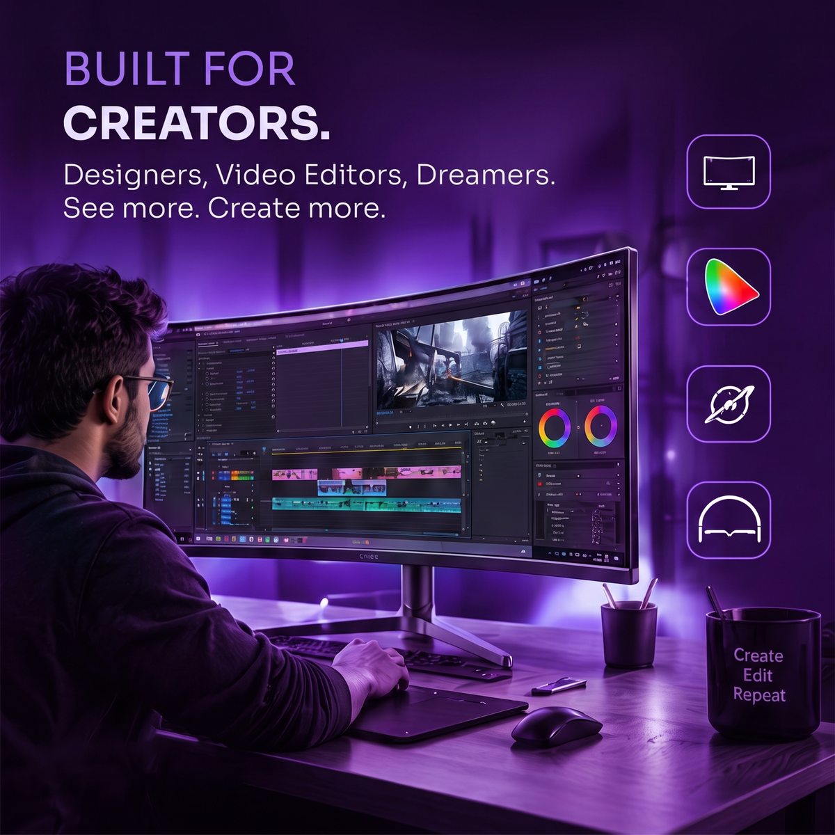 OTEK NanoStrike 34CX3 34-Inch Curved Gaming Monitor
