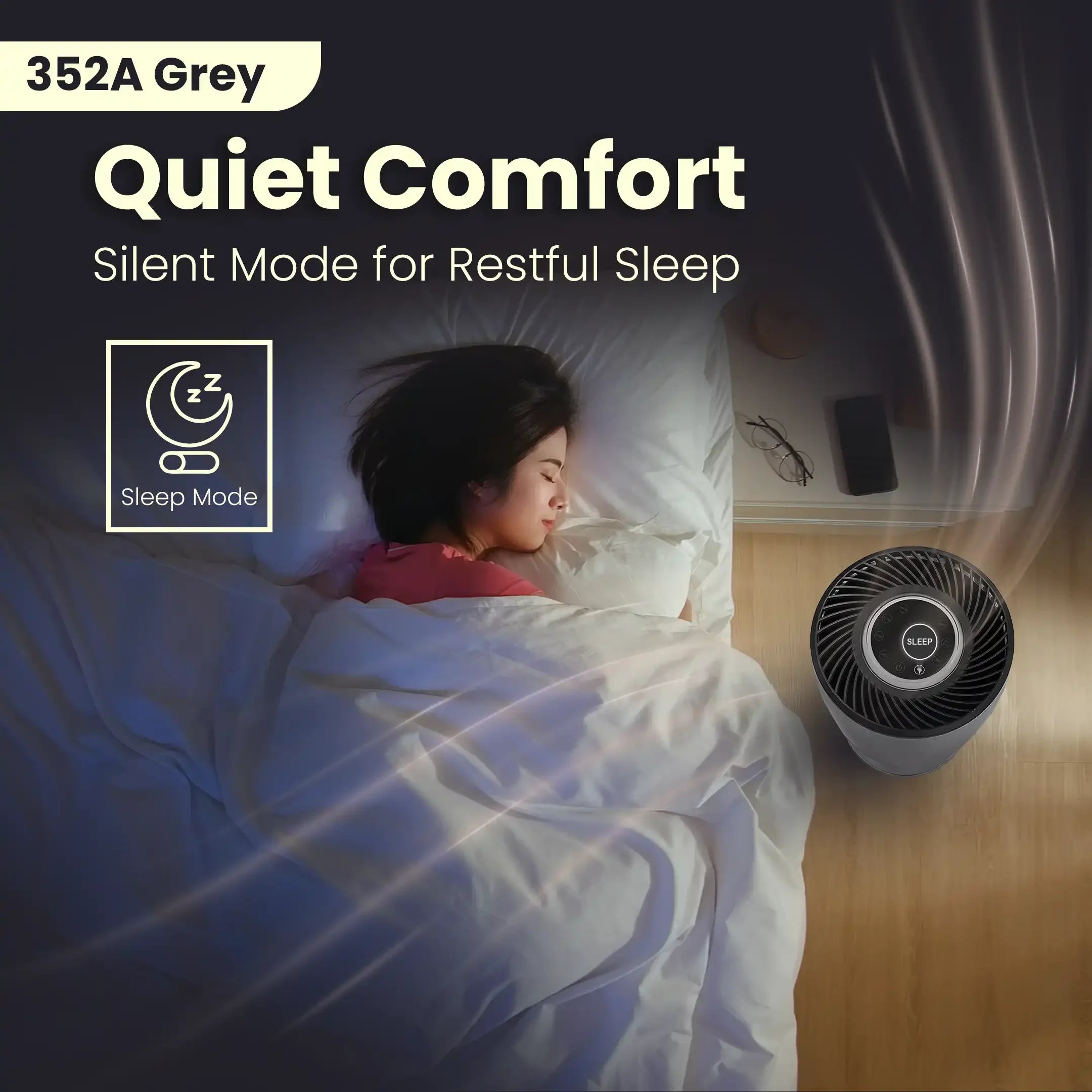 352A Air Purifier - Grey - Otekworld