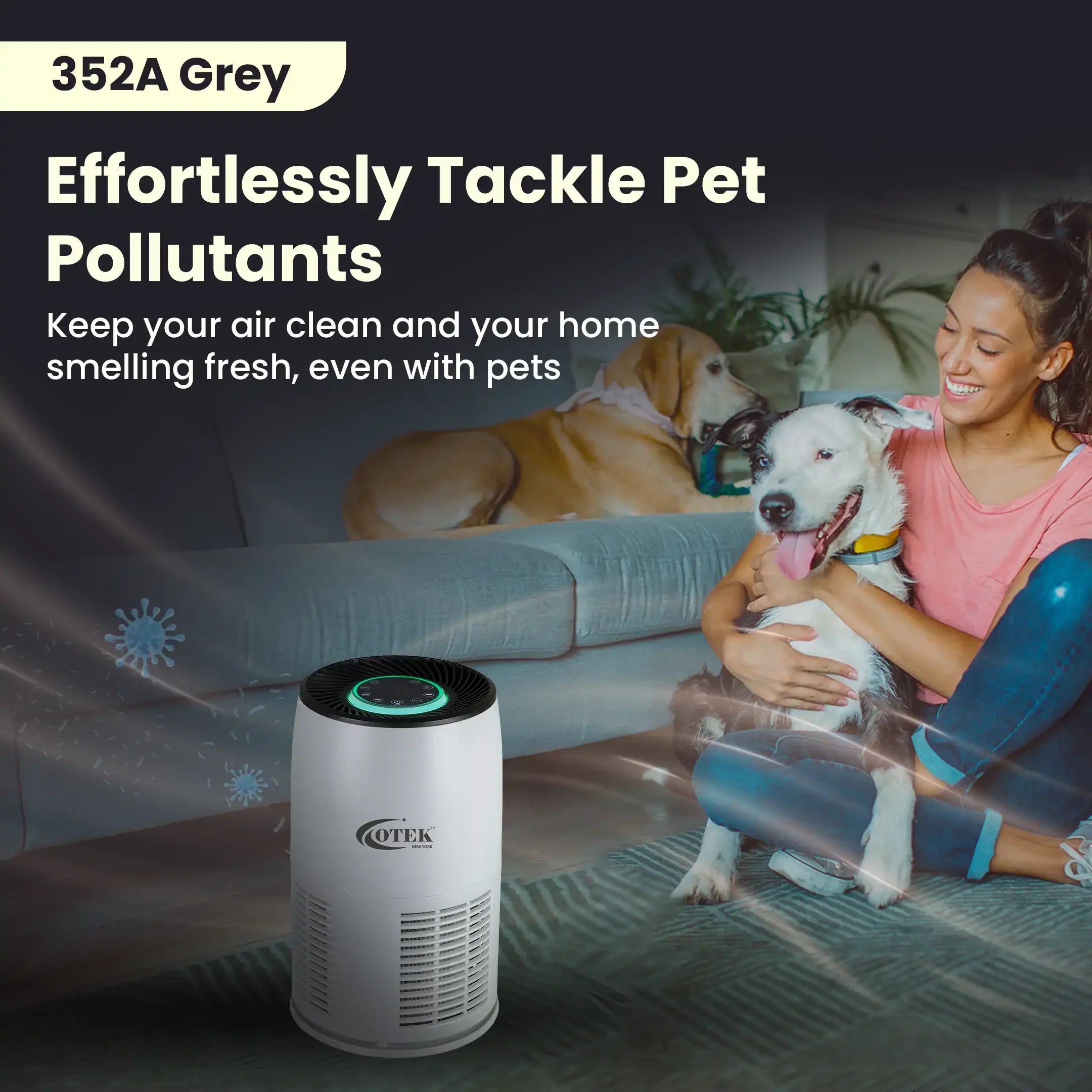 352A Air Purifier - Grey - Otekworld