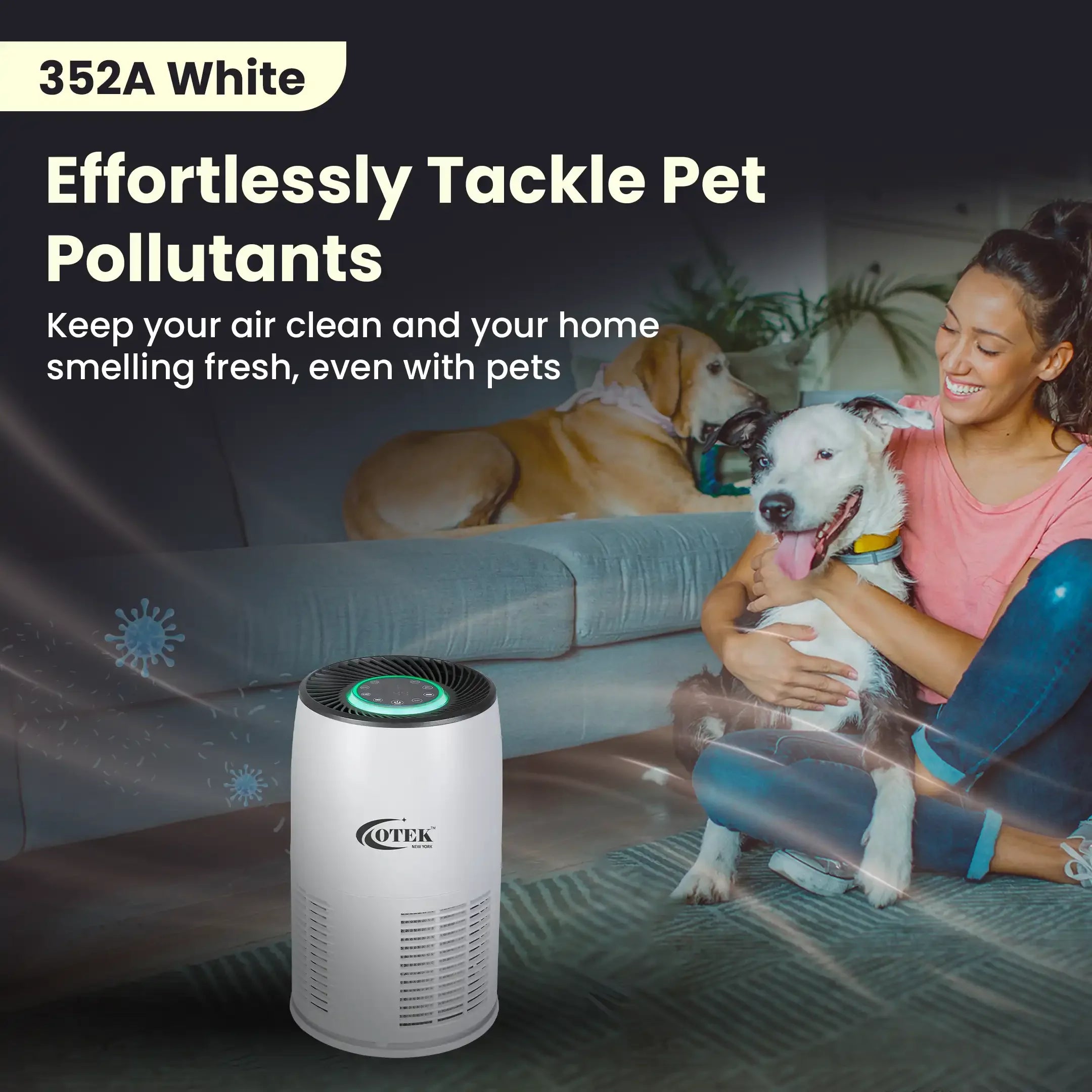 352A Air Purifier - White - Otekworld