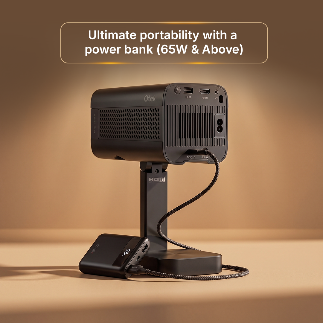 OTEK Epic 1122 C USB-C 65W power bank projector