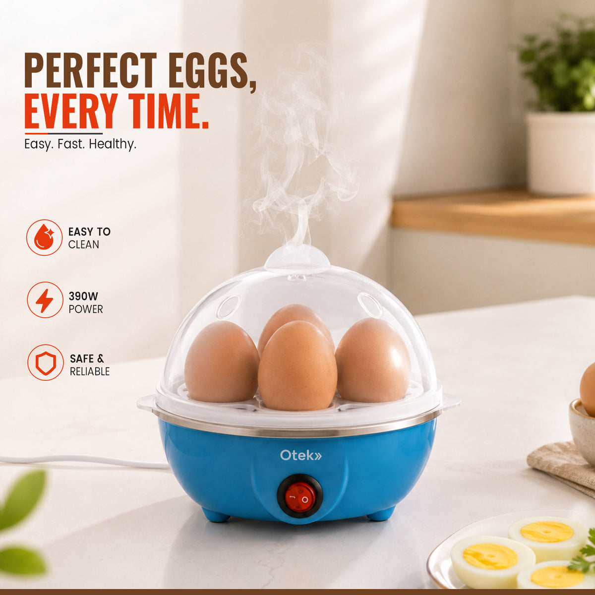 OTEK Boil Xpert 7 Electric Egg Boiler | Auto Cut-Off