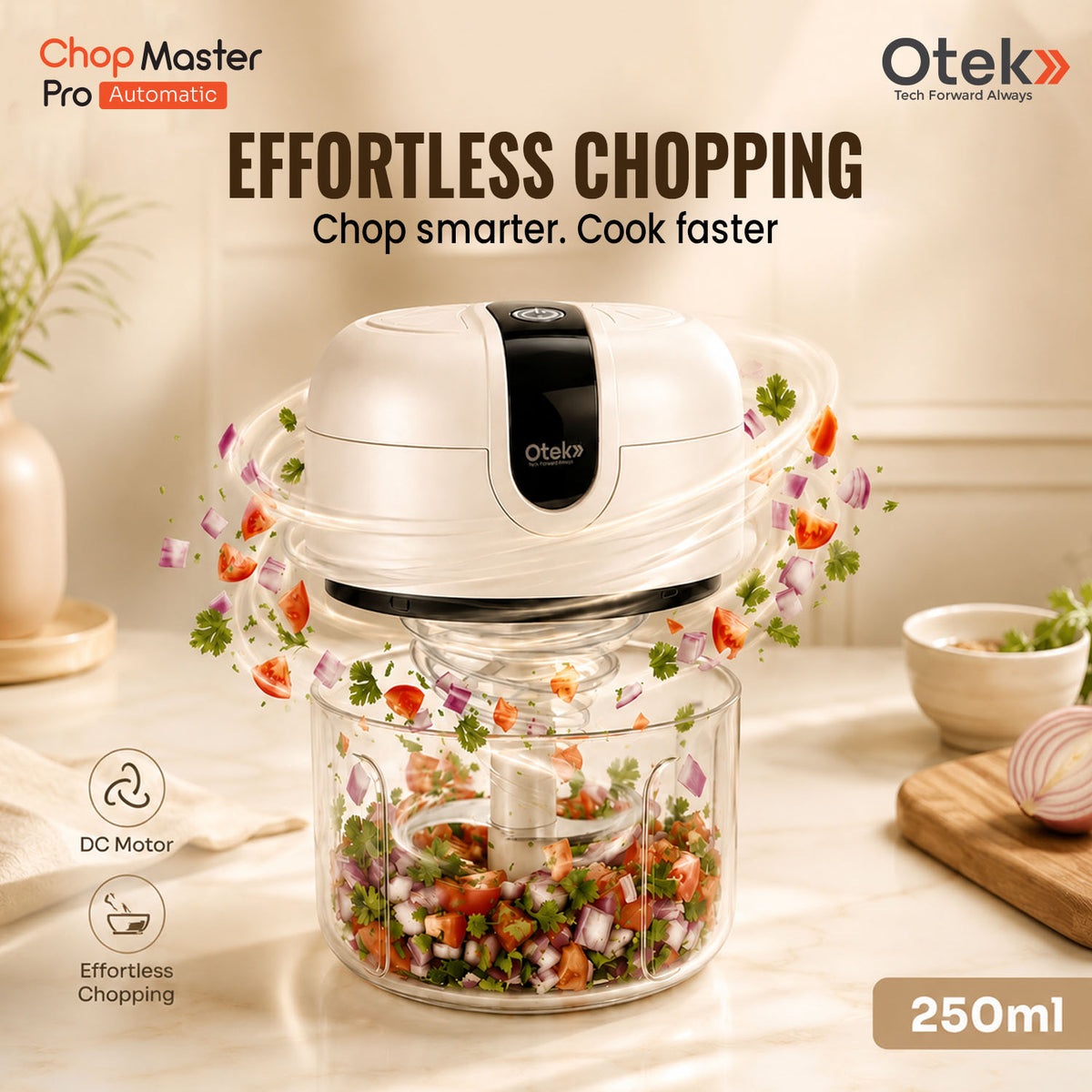 OTEK Chop Master Pro 250ml | Cordless Chopper