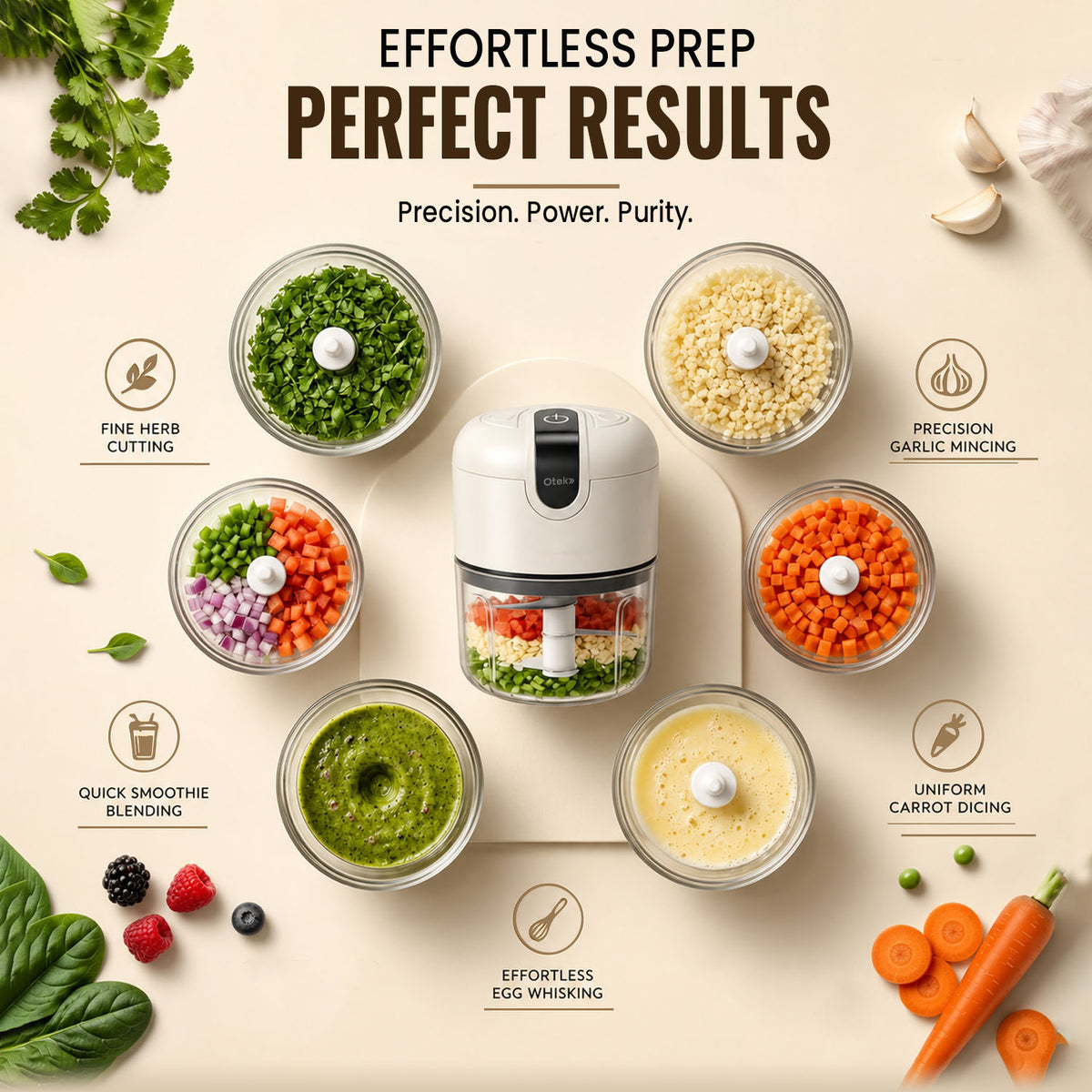 OTEK Chop Master Pro 250ml | Cordless Chopper