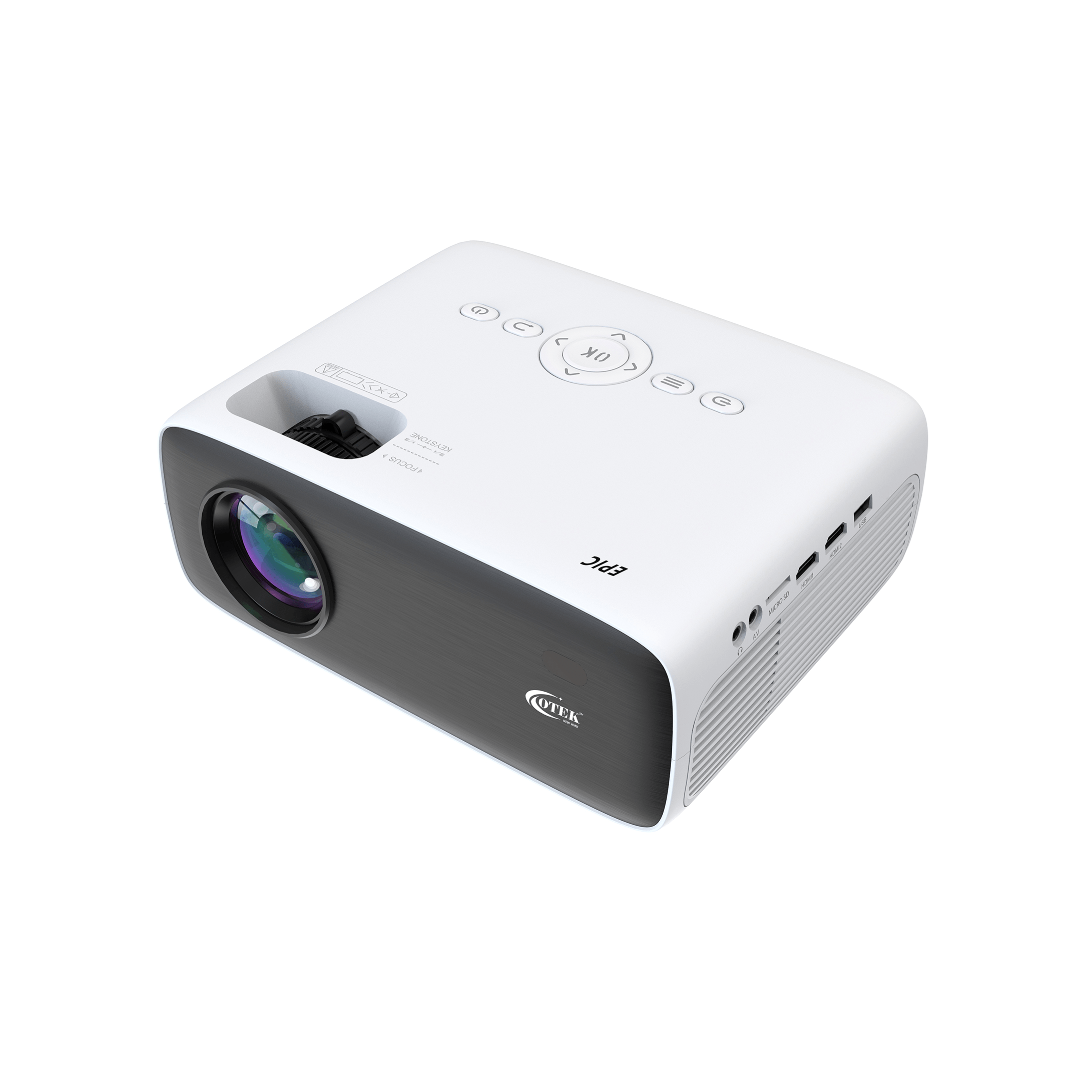 Epic Smart FHD Projector by Otek World offering a 210-inch screen for immersive entertainment.