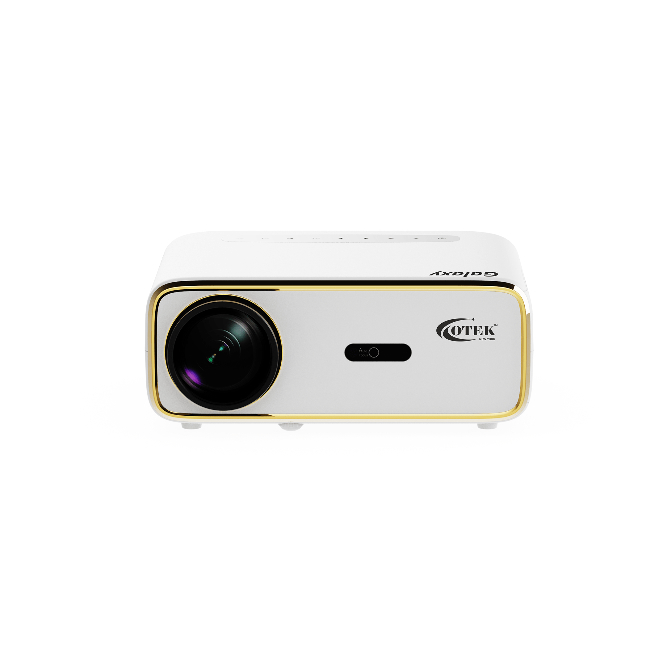 Otek World Galaxy Smart FHD Projector with 1920x1080 resolution and up to 4K support for immersive visuals.