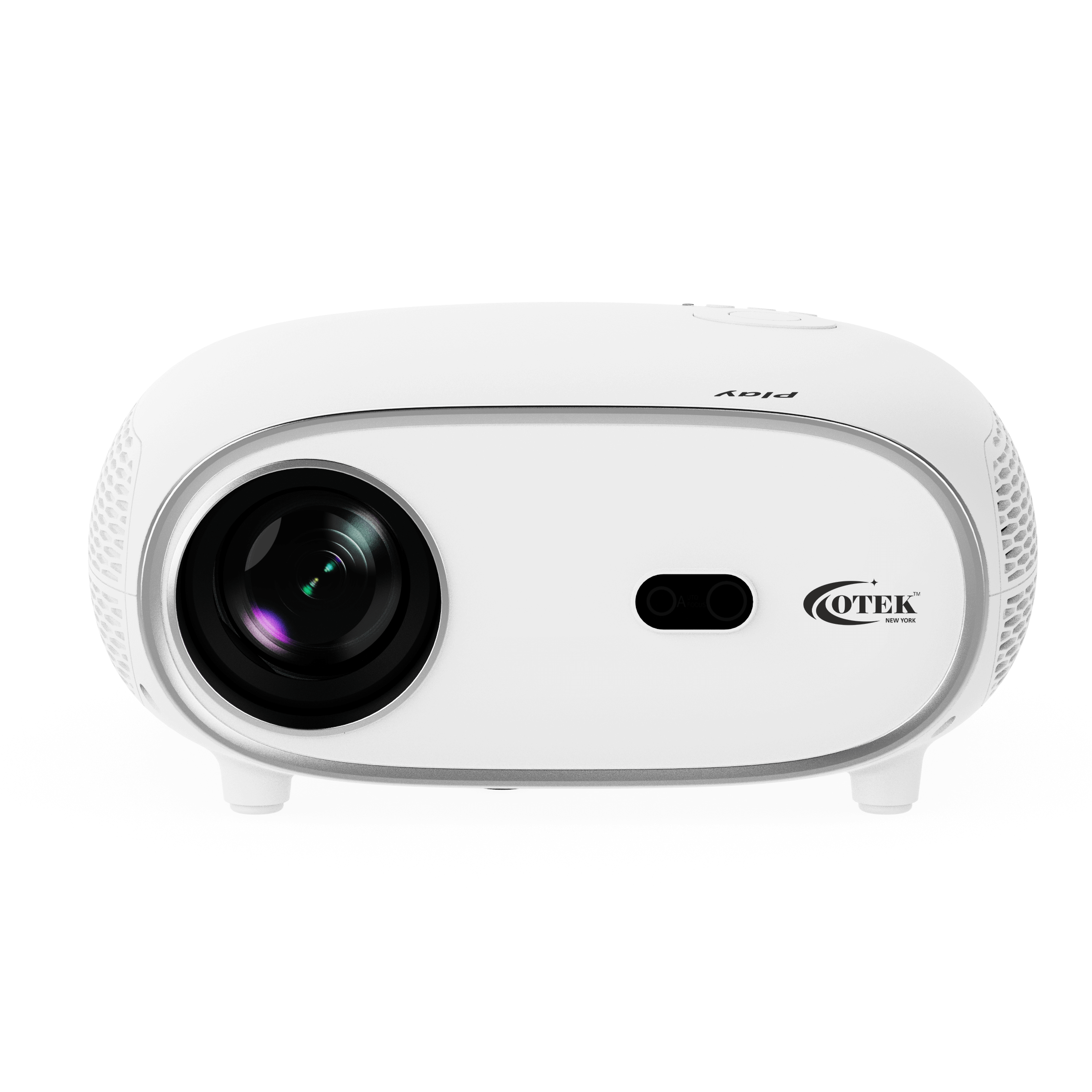 Otek World Play Smart FHD Projector with 1920x1080 resolution and up to 4K support for crystal-clear visuals.