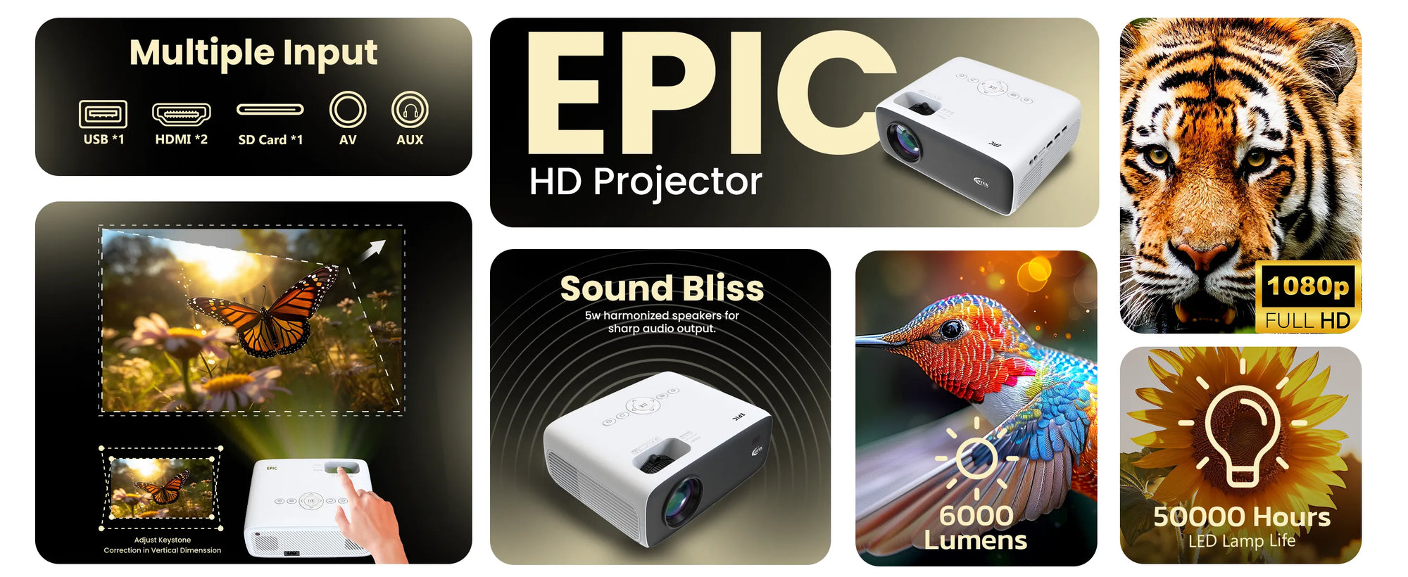 Epic Smart FHD Projector