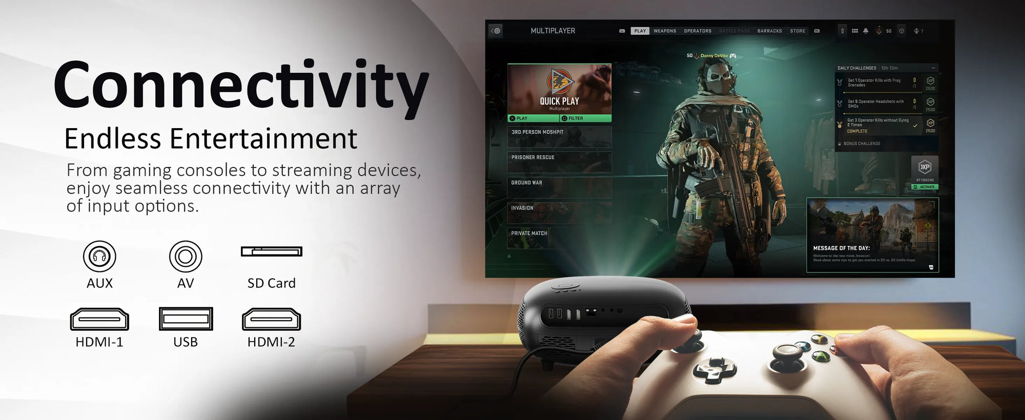 Play Smart FHD Projector