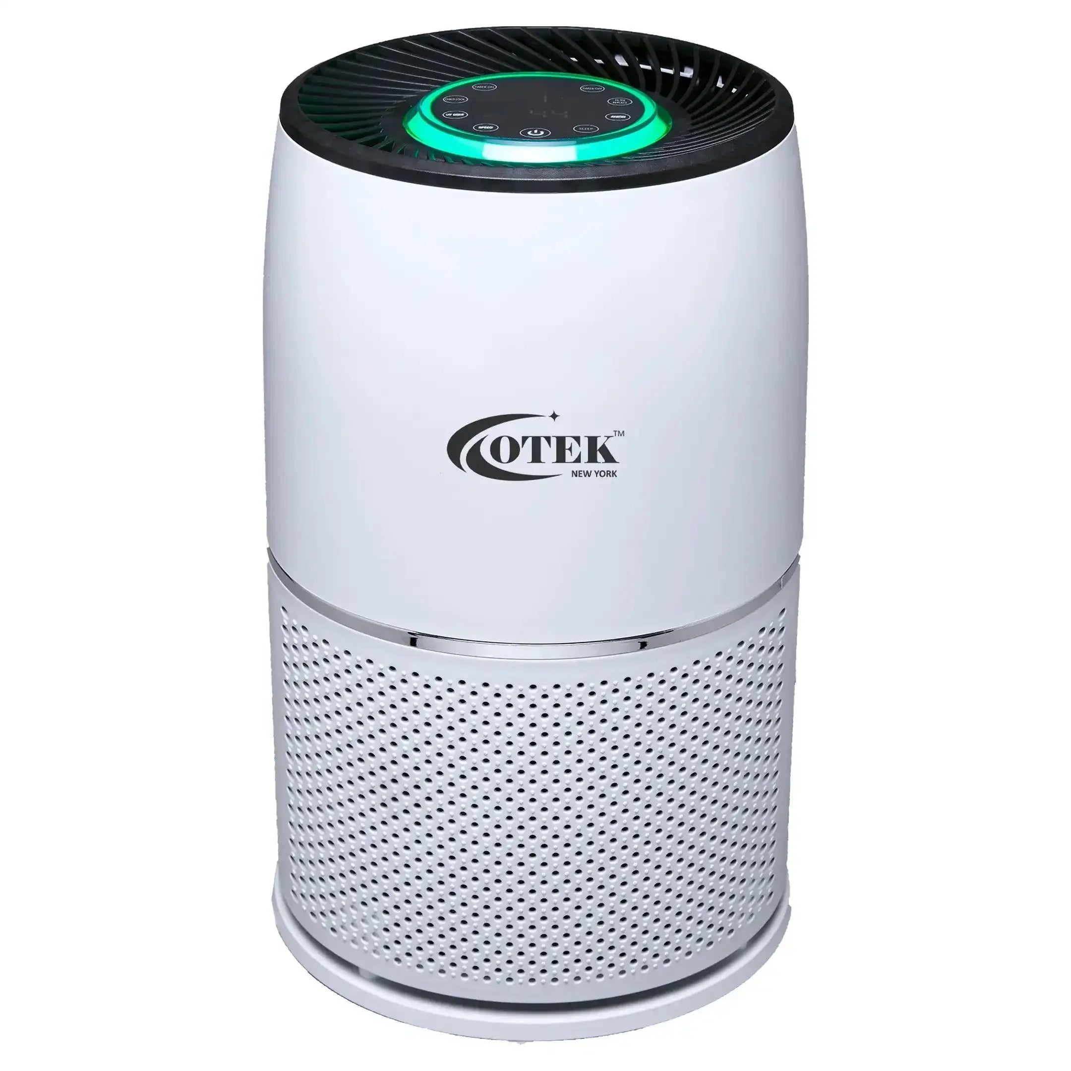 Otek World 330A Air Purifier with AQI display, designed for comprehensive home air purification
