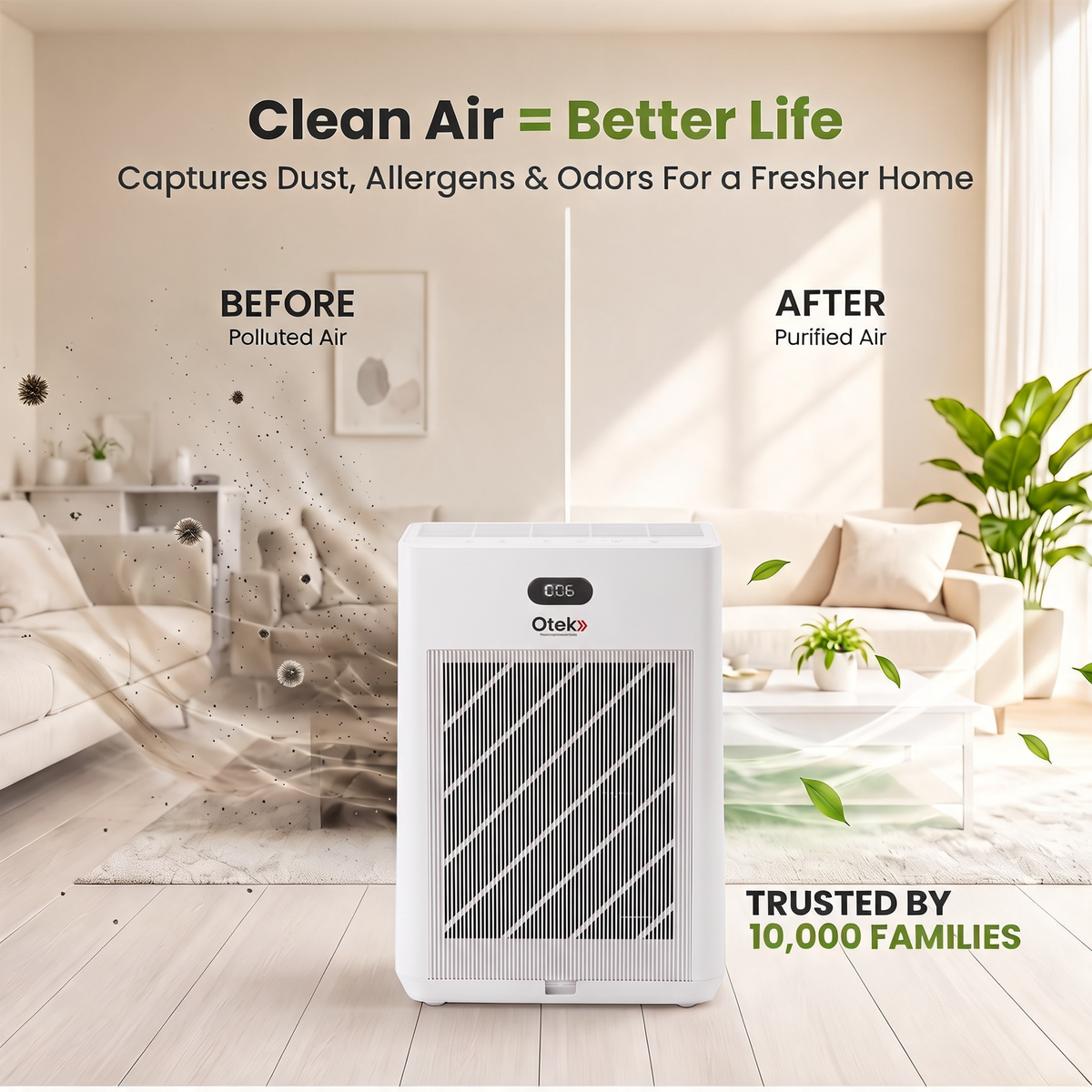 OTEK KJ-520A HEPA H13 Air Purifier