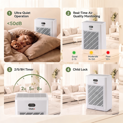 OTEK KJ-520A HEPA H13 Air Purifier