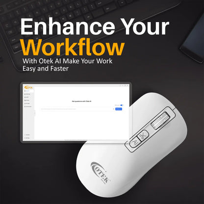 Otek World BM09 AI Mouse with cutting-edge features like OCR, voice recognition, and multi-language support.