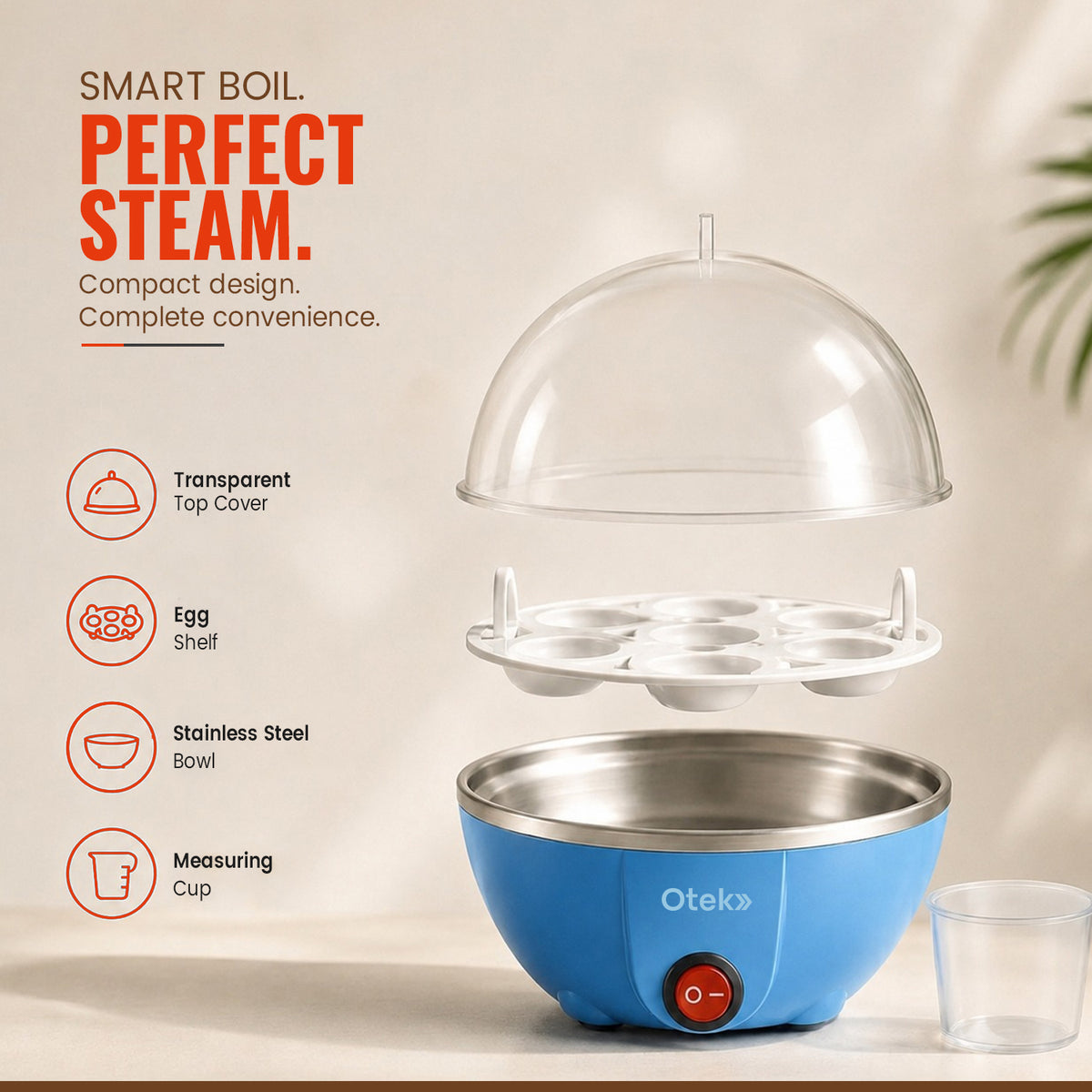 OTEK Boil Xpert 7 Electric Egg Boiler | Auto Cut-Off
