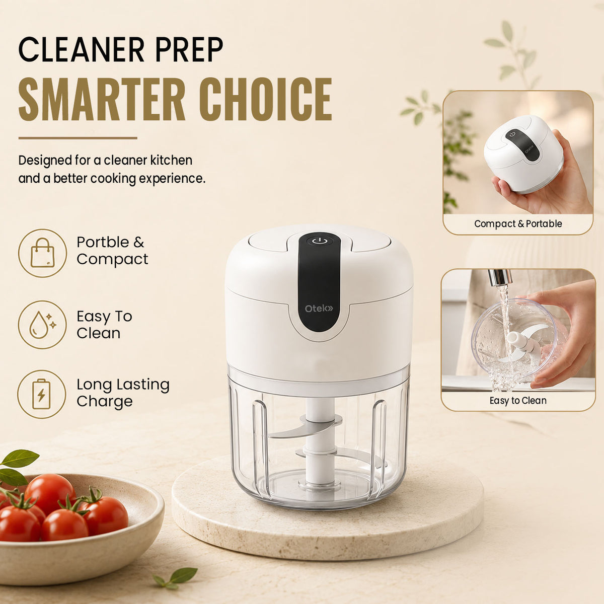 OTEK Chop Master Pro 250ml | Cordless Chopper