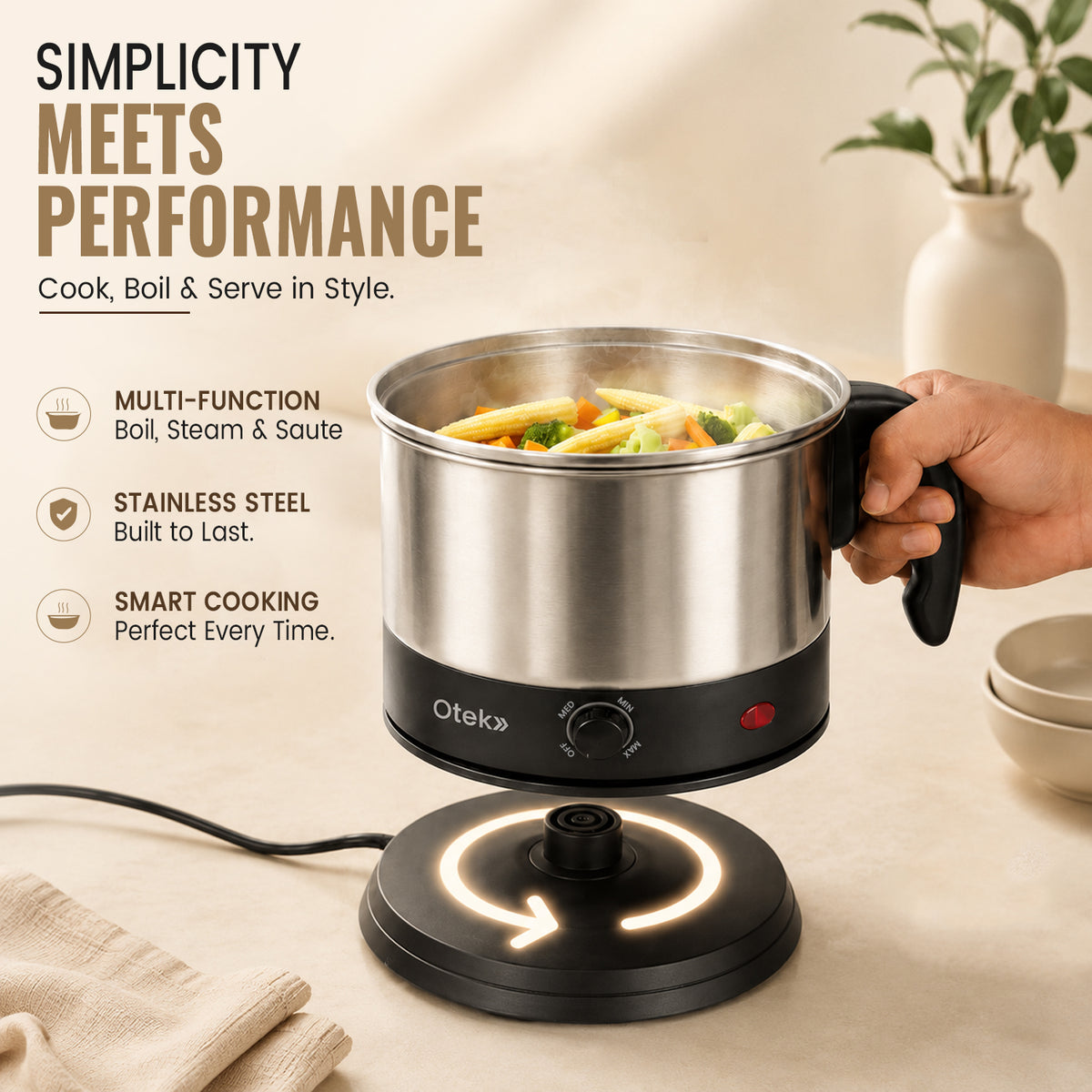 OTEK Multi Chef Kettle 1.5L | 650W