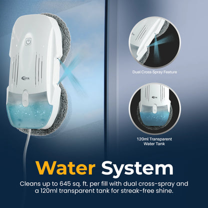 Advanced ShineMate W6 robotic cleaner designed for spotless window cleaning with smart navigation.