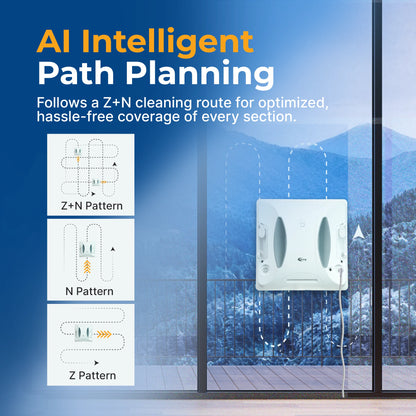 Innovative ShineMate W6 robotic window cleaner for crystal-clear windows and convenience.