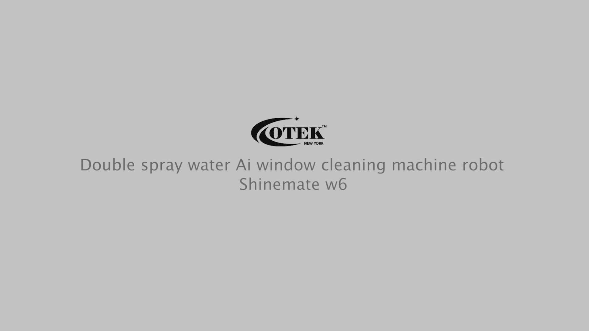 Load video: Compact robotic window cleaner device safely attached to window, demonstrating intelligent suction and movement