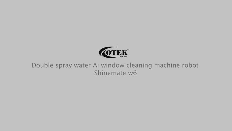 Compact robotic window cleaner device safely attached to window, demonstrating intelligent suction and movement
